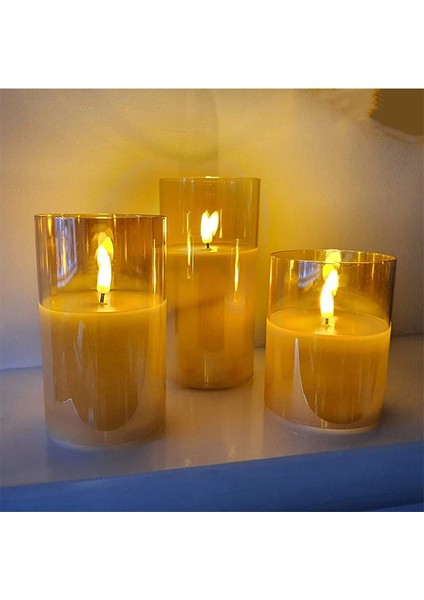 Mum Işığı Cam Tatil Itirafı Restoran Dekorasyonu Üç Parça Seti (Yurt Dışından) fırsatları