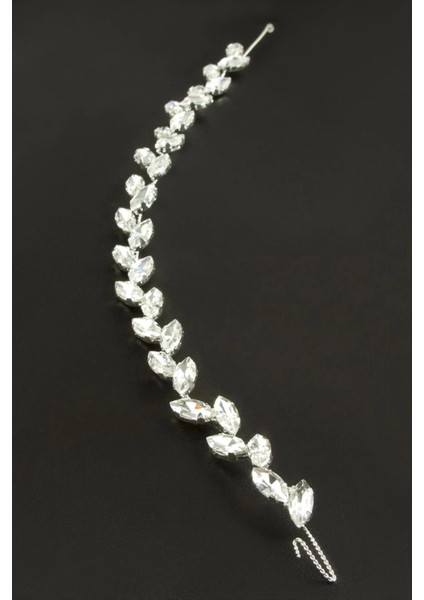 Buğz Zikzak Taşlı Eğilebilir Saç Aksesuarı