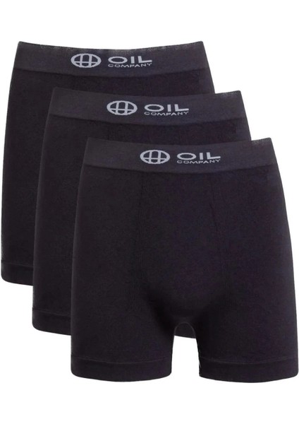Oıl Company Buğz Termal Siyah 3'lü Boxer Seamless 3. Seviye