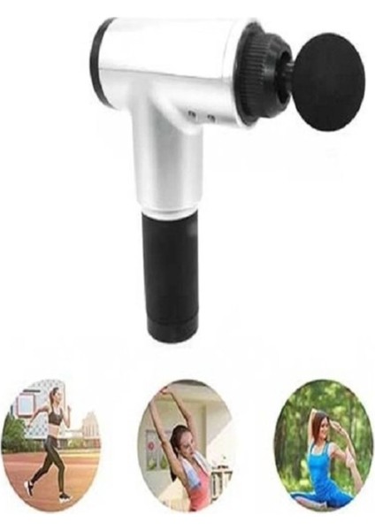 Buğz 4 Başlıklı 6 Kademeli Vurmalı Titreşimli Yoğurmalı Elektrikli Masaj Cihazı Tabancası modelleri