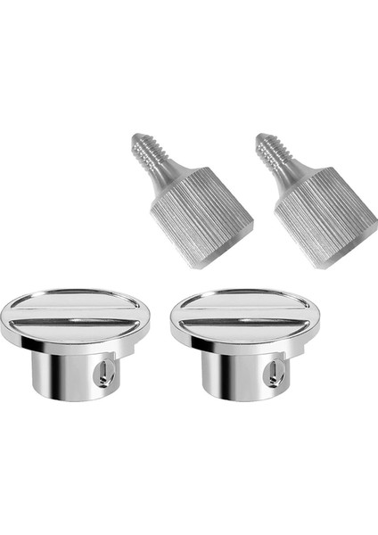 2set Paslanmaz Çelik Ek Knob Başparmak Vidaları Stand Mikserleri Ek Kapağı Hub Için Göbek Vidalı Aksesuar (Yurt Dışından)