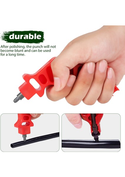 2pcs Bahçe 4mm Kavrama Deliği Puncher Sulama Hortum Dripper Için Yumruk 16/20/25MM Pe Boru Açma Deliği El Aletleri (Yurt Dışından) modelleri