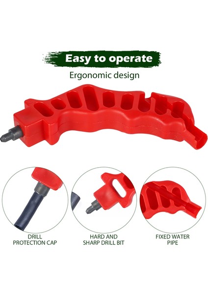 2pcs Bahçe 4mm Kavrama Deliği Puncher Sulama Hortum Dripper Için Yumruk 16/20/25MM Pe Boru Açma Deliği El Aletleri (Yurt Dışından) fırsatları