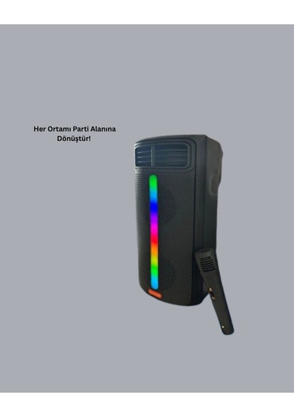 Buğz Kablosuz Rgb Işıklı Bluetooth Hoparlör | Ev, Parti ve Açık Hava Kullanımı fiyatları