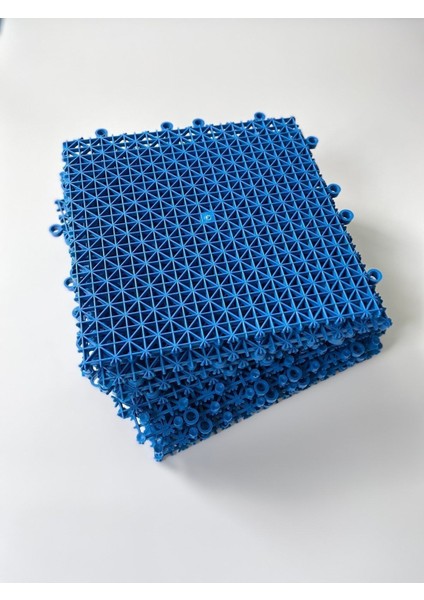 Mavi Plastik Kırılmaz Yer Karosu 25X25, Banyo Zemin Kaplaması, 1 Adet