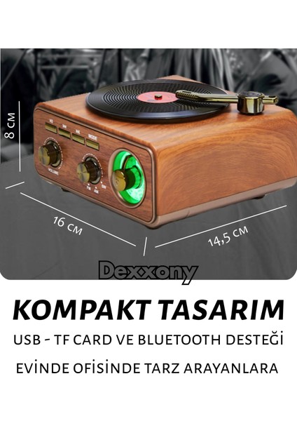 Dcx-11 Özel Tasarım Ahşap Görünümlü Retro Vintage Nostaljik Radyo & Bluetootlu Mini Fm Radyo modelleri