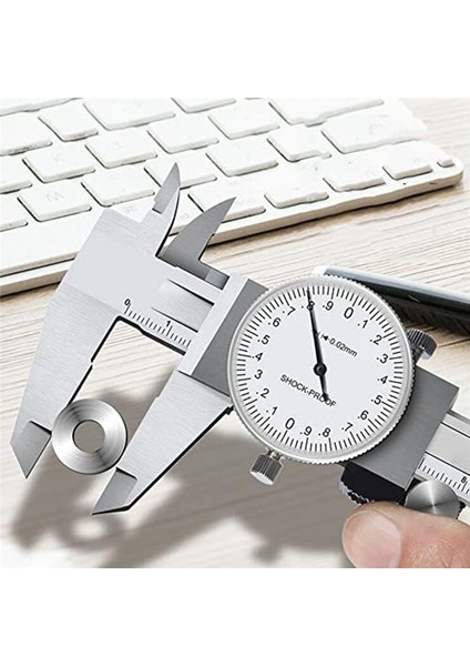 0-200MM Metrik Gösterge Ölçüm Aracı Kadran Veri Caliper Şok Geçirmez Vernier Kaliper 0 02MM (TGBK150-0-200MM) (Yurt Dışından) modelleri