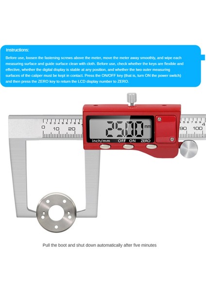 Disk Fren Rotor Mikrometre Disk Fren-6 INÇ/150MM Için Dijital Kaliper Ölçüm Aracı Fren Ölçüm Aracı Wtih Kaliper (Yurt Dışından) fiyatları