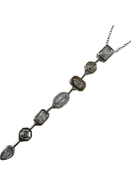 Yedi Element Taşlı Çelik Y Kolye fırsatları