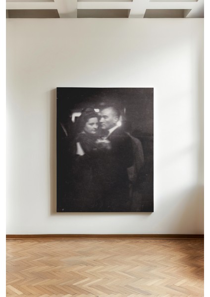 Cumhuriyetin Aşkı - Kanvas Tablo - Atatürk Vintage Hatıra Sanat Posteri