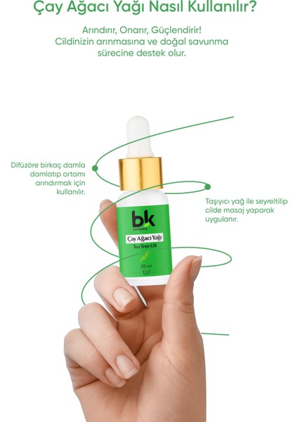 Çay Ağacı Yağı Cilt Ve Saç İçin Kullanımı Uygun. Kepek Önleyici 20 ml Serum modelleri