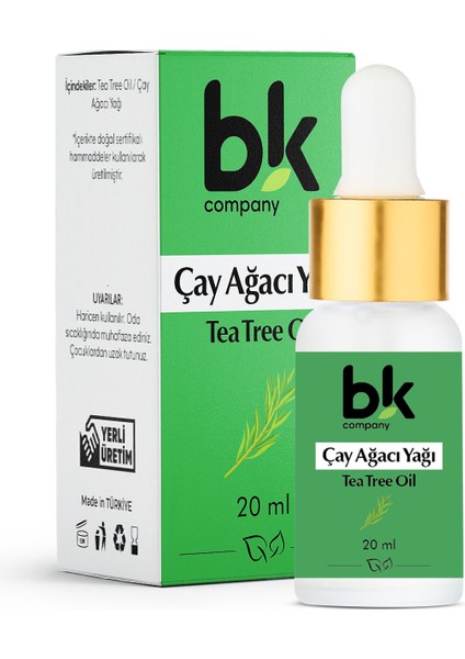 Çay Ağacı Yağı Cilt Ve Saç İçin Kullanımı Uygun. Kepek Önleyici 20 ml Serum