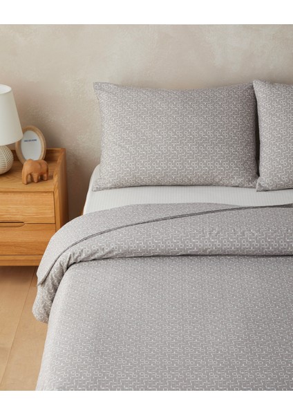 Geomora Kolay Ütülenir Tek Kişilik Nevresim Takımı 160X220 cm Vizon fiyatları