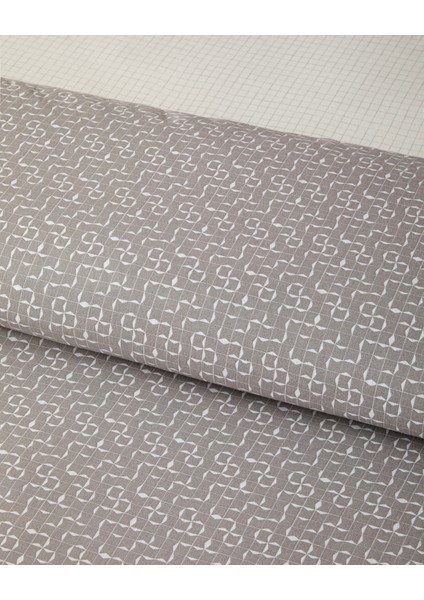 Geomora Kolay Ütülenir Tek Kişilik Nevresim Takımı 160X220 cm Vizon modelleri