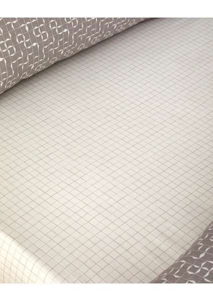 Geomora Kolay Ütülenir Tek Kişilik Nevresim Takımı 160X220 cm Vizon