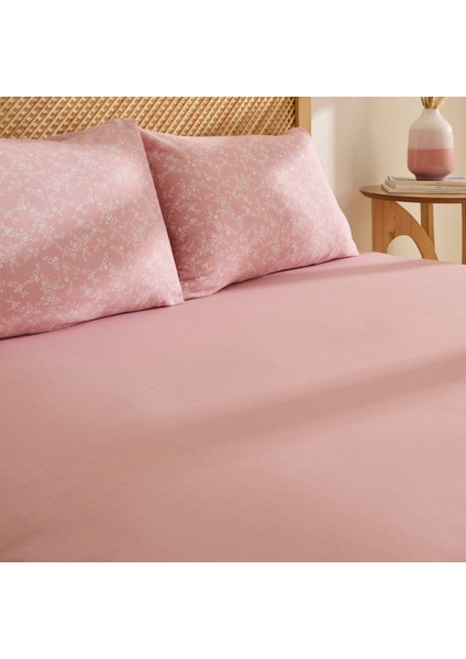 Sarah Anderson Alesia Çift Kişilik Çarşaf Takımı Pudra fiyatları