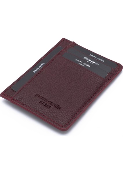 Bordo Unisex Deri Kredi Kartlık 0323B6F