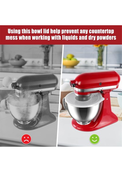 1pcs Mikserler Kitchenaid 4.5-5 Quart Tilt-Head Stand Mikserleri, Hamur Camızlık Kasesi Kapakları Için Kase Kapakları (Yurt Dışından) indirimleri