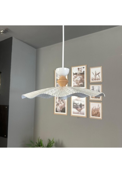 Teyra Beyaz Tekli Avize Q Şapka Başlık Sarkıt Lamba Restoran Salon Aydınlatma modelleri