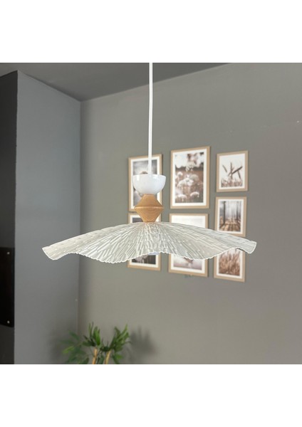 Teyra Beyaz Tekli Avize Q Şapka Başlık Sarkıt Lamba Restoran Salon Aydınlatma fırsatları