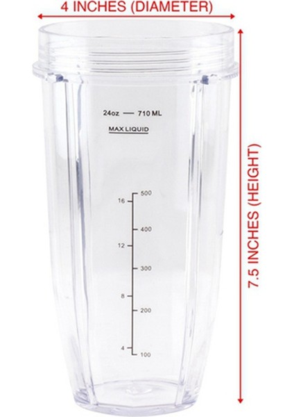 Ninja Blender Yedek Parçaları Için, 24OZ Fincan 7 Yüzgeçli Extractor Blade, Nutri Ninja Otomatik Iq BN801 SS101 BL480-30 BL641 (Yurt Dışından) fırsatları