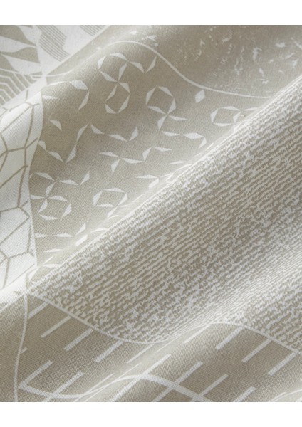 Trio Patch Kolay Ütülenir Tek Kişilik Nevresim Takımı 160X220 cm Bej indirimleri