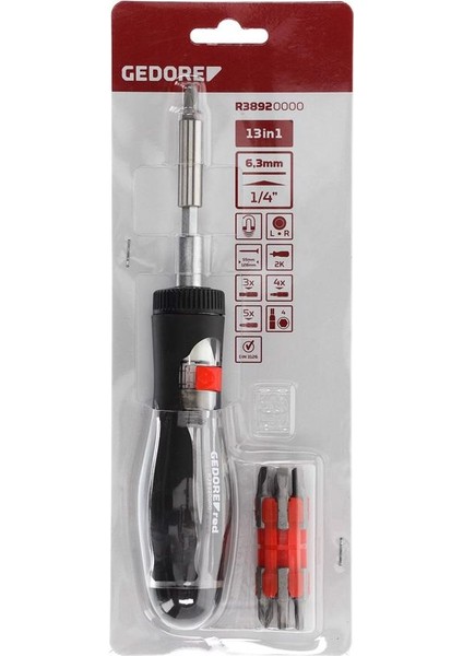 Red R38920000 Bits Uçlu Cırcır Tornavida Seti (13'ü 1 Arada) (3301337) indirimleri