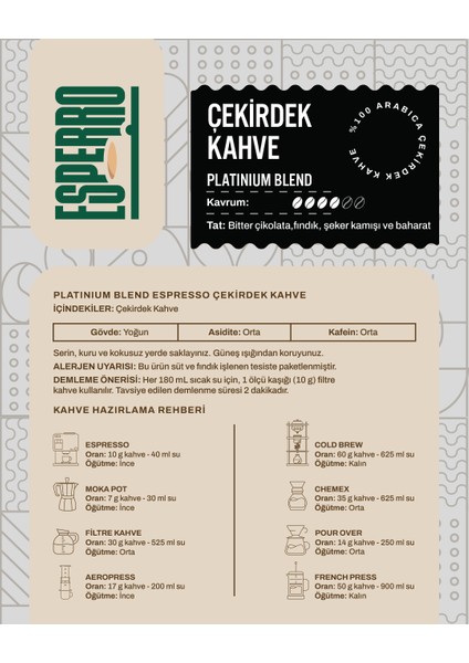 Platinum 500 gr fiyatları