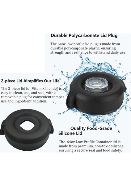 Vitamix Kapak Değiştirme Için, Vitamix Blender Explorian Classic C/g Propel Serisi Için Düşük Profilli 64 Oz Kapak (Yurt Dışından) modelleri
