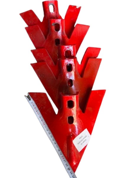 Çelik 11'li 7 mm Kültivatör Pabucu 24 cm Kazayağı Bıçağı
