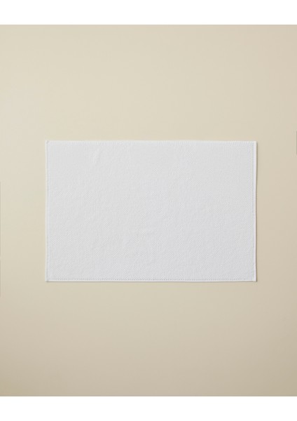 Sandy Stripe Pamuk Ayak Havlusu 50X70 cm Beyaz