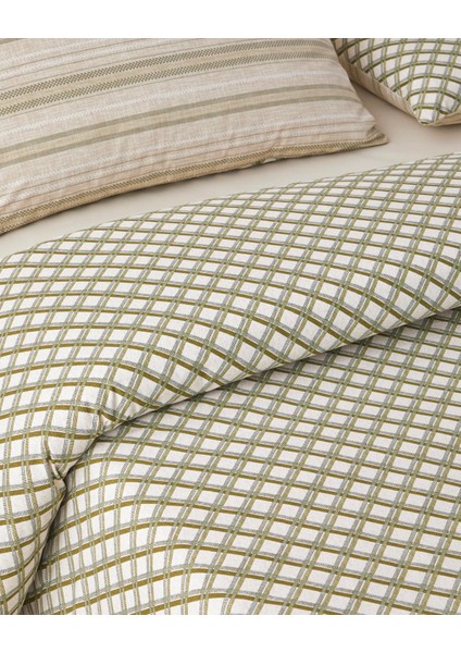 Knitline Pamuk Tek Kişilik Nevresim Takımı 160X220 cm Yeşil modelleri