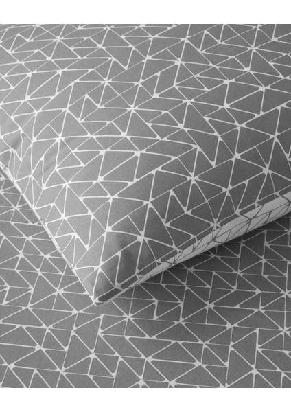 Trio Shape Kolay Ütülenir Çift Kişilik Nevresim Takımı 200X220 cm Gri indirimleri