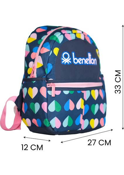 Unıted Colors Of Benetton Mini Kalp Kız Çocuk Anaokul Çantası 13027