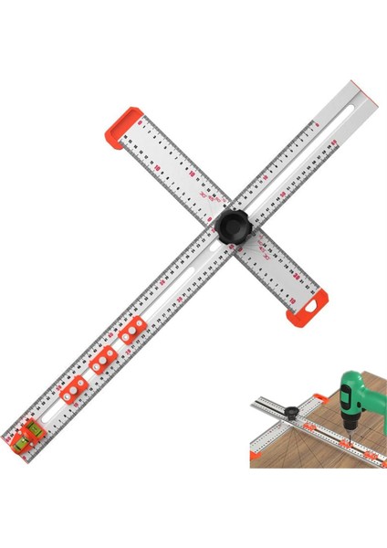2&#39 Si Sondaj Konumlandırma Cetveli T Kare Cetvel Ahşap Cetvel Kabine Donanım Jig Aracı Çok Açılı Ölçüm Cetveli (Yurt Dışından) fiyatları