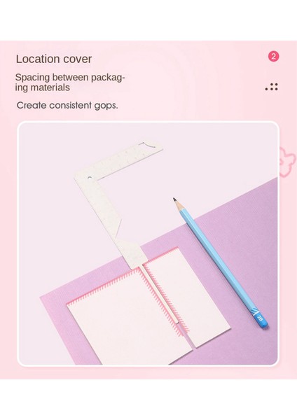 5-1 Arada Kitap Kapak Kılavuzu Paslanmaz Çelik Metal Kitap Yapma Kapak Aracı Scribe Marking Albüm Defteri Gauge Cetvel (Yurt Dışından) modelleri