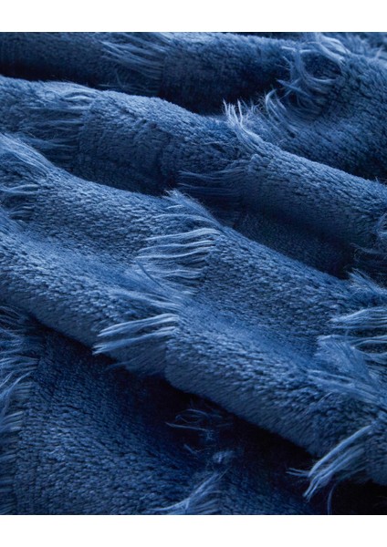 Tassel Dream Supersoft Çift Kişilik Battaniye 200X220 cm Lacivert modelleri