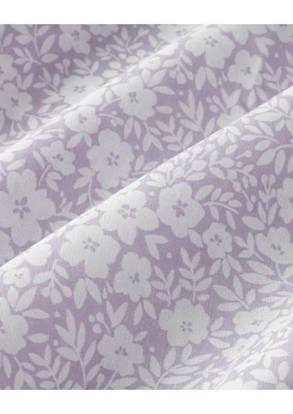 Blossira Kolay Ütülenir Çift Kişilik Nevresim Takımı 200X220 cm Lila