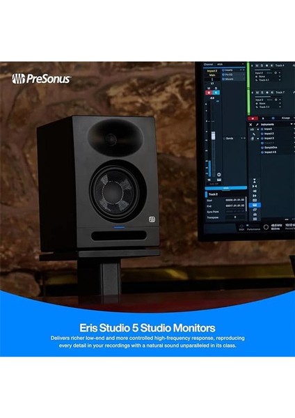Eris Studio 5 | 5" 2-Yollu Aktif Stüdyo Monitor, Ebm Waveguide modelleri