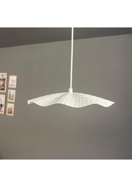 Teyra Beyaz Tekli Avize Sarkıt Lamba Restoran Salon Aydınlatma