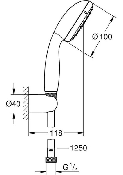 Vitalio Start 100 El Duşu Seti, 1 Akışlı, Düşmeye Dayanıklı, Su Tasarruflu, Kireç Önleyici modelleri
