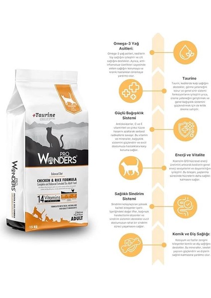 Tavuklu Yetişkin Kedi Maması 15 kg fiyatları