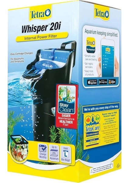 Whisper Iç Filtre 10 Ila 30 Galon, Akvaryumlar Için, Hava Pompalı Tankta Filtrasyon fırsatları