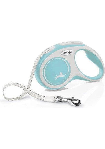 Flexi New Comfort S Beden Açık Mavi 5mt Şerit Tasma