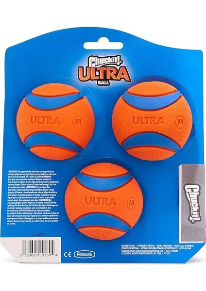 ! Ultra Ball Köpek Oyuncak Topu, 3 Adet (Medium) - Yüksek Sıçrama Gücü, Dayanıklı Kauçuk fiyatları