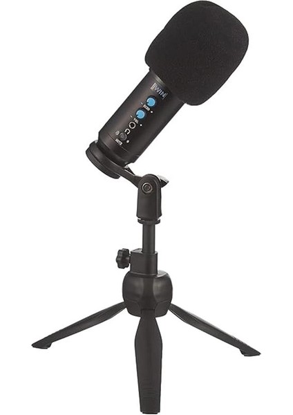 Jwin Rms-14 Condenser Stüdyo Youtuber Ses Kayıt USB Girişli Mikrofon Seti Sünger Masaüstü Stand