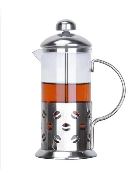 Orret Home Metal Saplı Borosilikat French Press, Termisil Süzgeçli Demlik, Bitki Çayı, Kahve ve Ada fiyatları