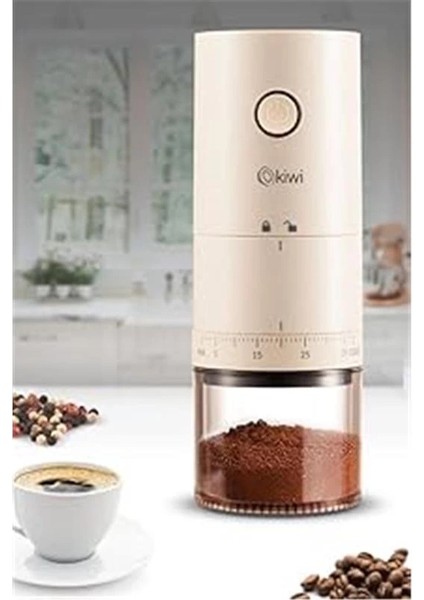 KSPG-4817 Şarjlı Kahve ve Baharat Öğütücü Krem