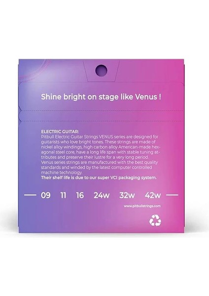 Elektro Gitar Teli Venüs Seri Veg 09-42 Sl(Super Light) fiyatları