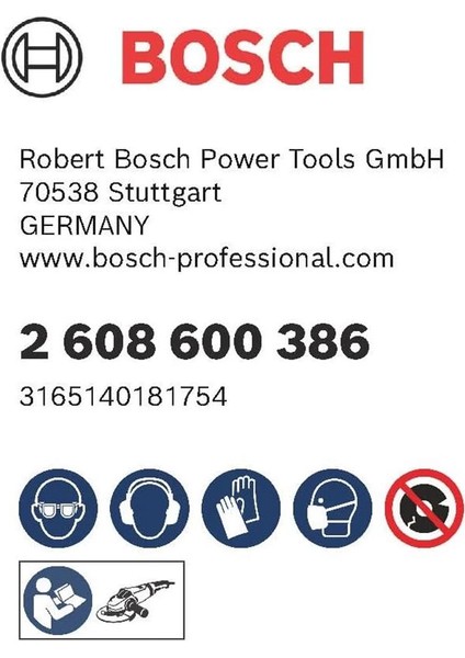 Professional Accessories - 230 * 8, 0 mm Expert Serisi Bombeli Metal Taşlama Diski (Taş)